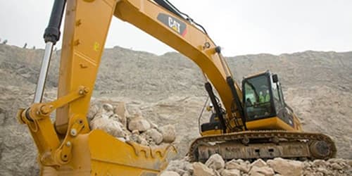 CAT Yellow Excavator