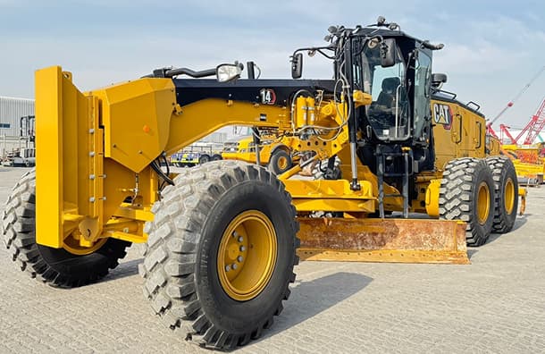 Yellow Motor Grader